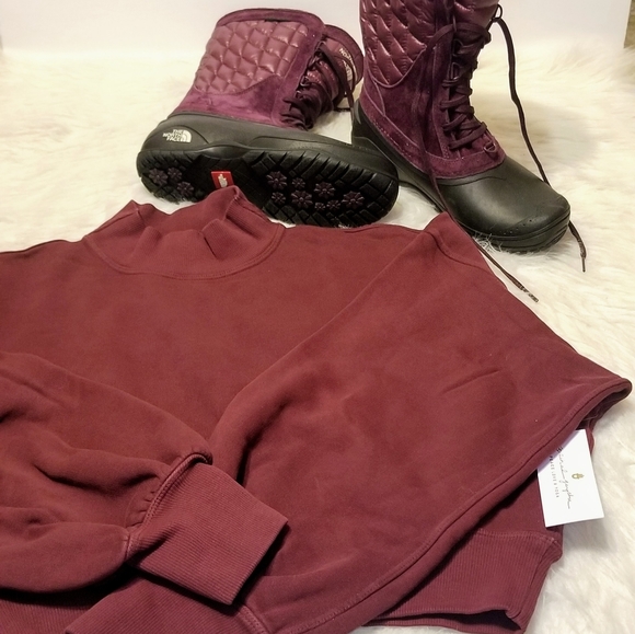 SPIRITUAL GANGSTER Blake Mock Neck Crop Sweatshirt - Picture 10 of 14